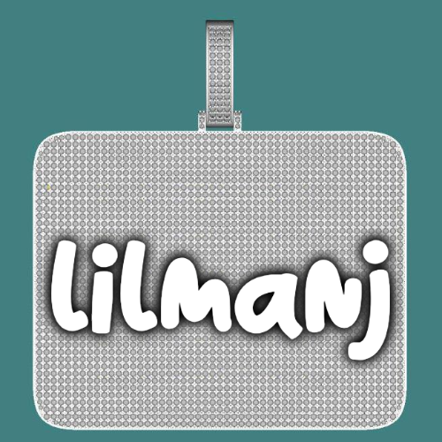 CUSTOM LETTER NECKLACE 3D BIG SQUARE