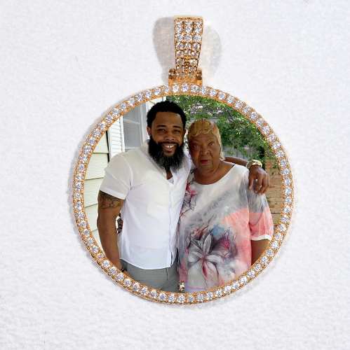 MEDIUM 3D CIRCLE CUSTOM PICTURE PENDANT