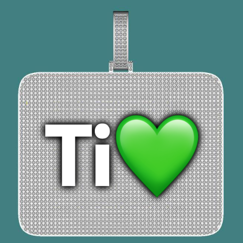 CUSTOM LETTER NECKLACE 3D BIG SQUARE