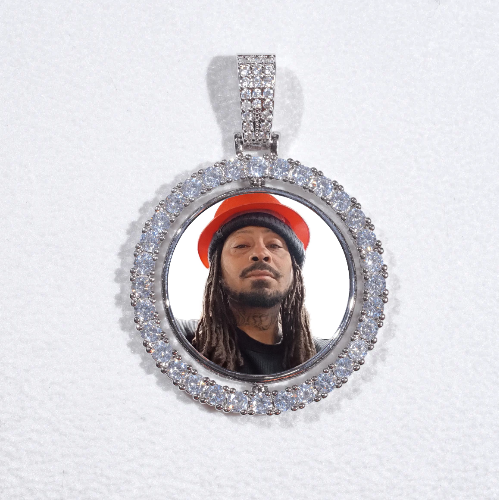 3D Spinning 2-Faced Custom Picture Pendant