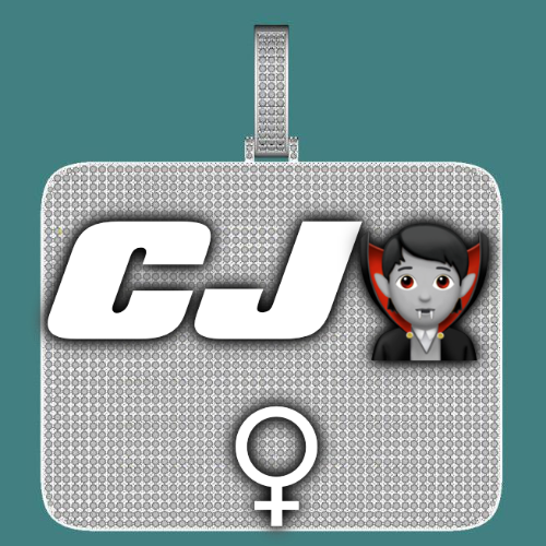 CUSTOM LETTER NECKLACE 3D BIG SQUARE