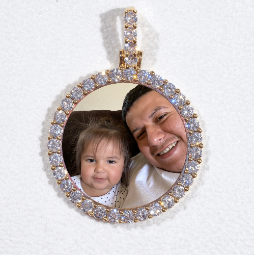 3D CIRCLE CUSTOM PICTURE PENDANT SMALL SIZE