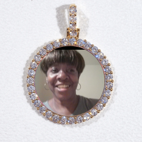 3D CIRCLE CUSTOM PICTURE PENDANT SMALL SIZE