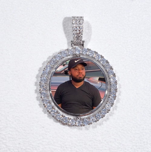 3D Spinning 2-Faced Custom Picture Pendant