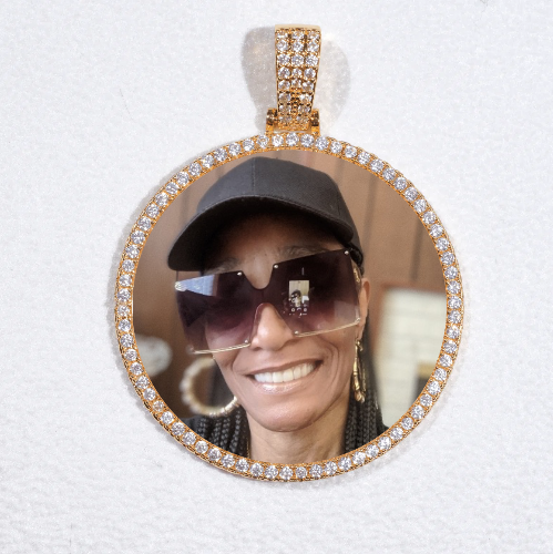 MEDIUM 3D CIRCLE CUSTOM PICTURE PENDANT