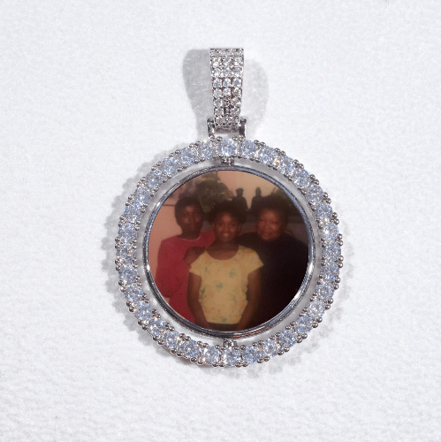 3D Spinning 2-Faced Custom Picture Pendant