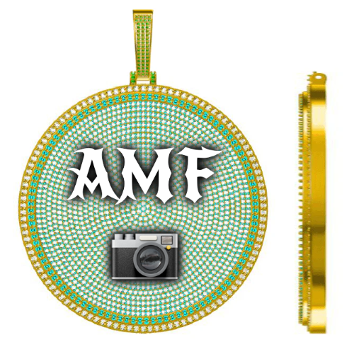 CUSTOM LETTER NECKLACE 3D BIG DISC