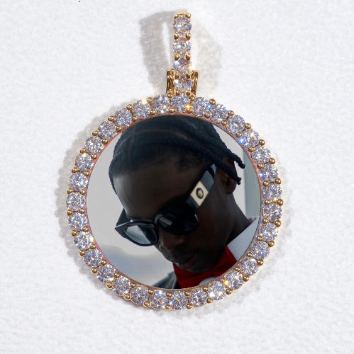3D CIRCLE CUSTOM PICTURE PENDANT SMALL SIZE
