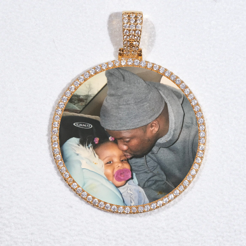 MEDIUM 3D CIRCLE CUSTOM PICTURE PENDANT