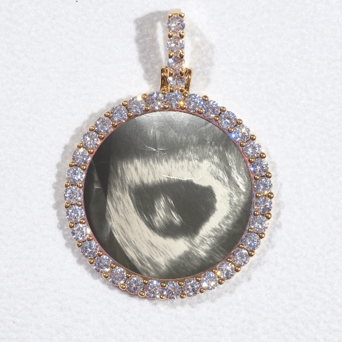3D CIRCLE CUSTOM PICTURE PENDANT SMALL SIZE