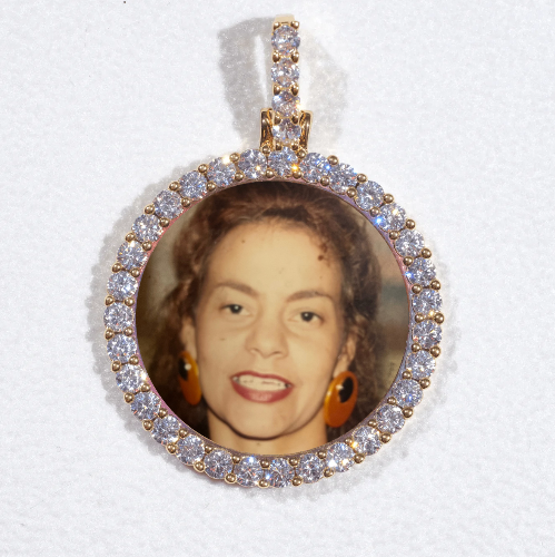 3D CIRCLE CUSTOM PICTURE PENDANT SMALL SIZE