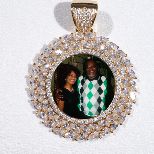 Large 3D Wheat Ear Custom Picture Pendant