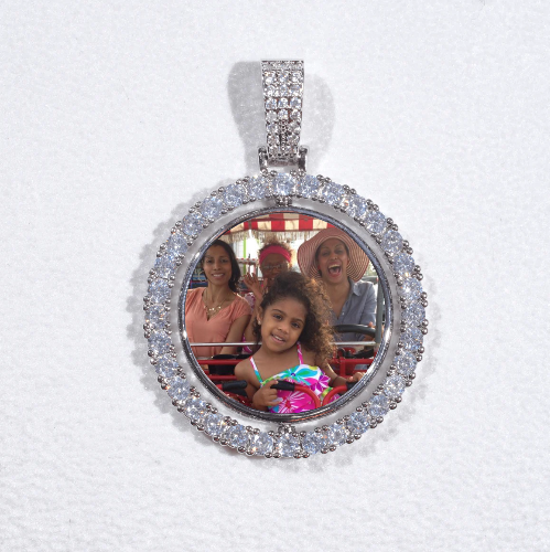 3D Spinning 2-Faced Custom Picture Pendant