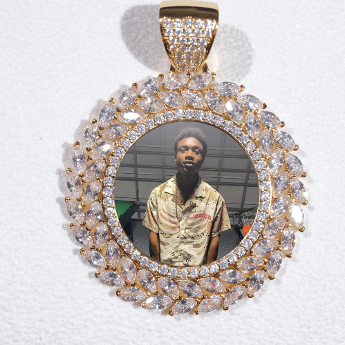 Large 3D Wheat Ear Custom Picture Pendant