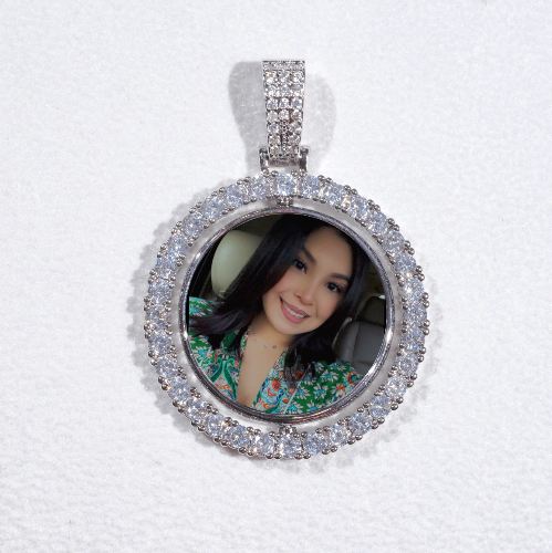 3D Spinning 2-Faced Custom Picture Pendant