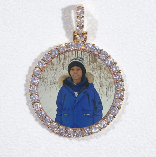 3D CIRCLE CUSTOM PICTURE PENDANT SMALL SIZE