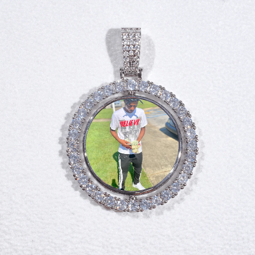 3D Spinning 2-Faced Custom Picture Pendant