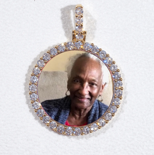 3D CIRCLE CUSTOM PICTURE PENDANT SMALL SIZE