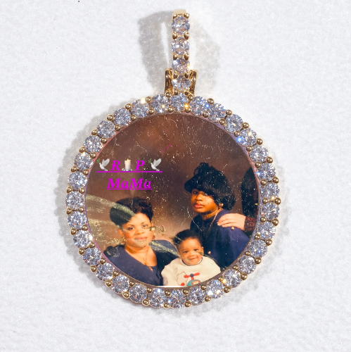 3D CIRCLE CUSTOM PICTURE PENDANT SMALL SIZE