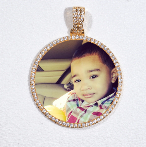 MEDIUM 3D CIRCLE CUSTOM PICTURE PENDANT