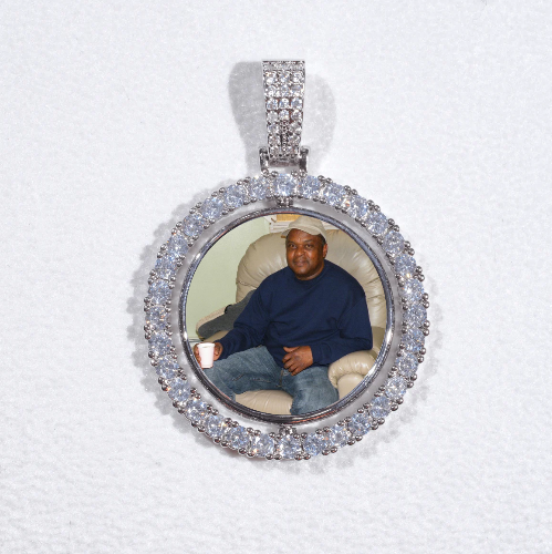 3D Spinning 2-Faced Custom Picture Pendant