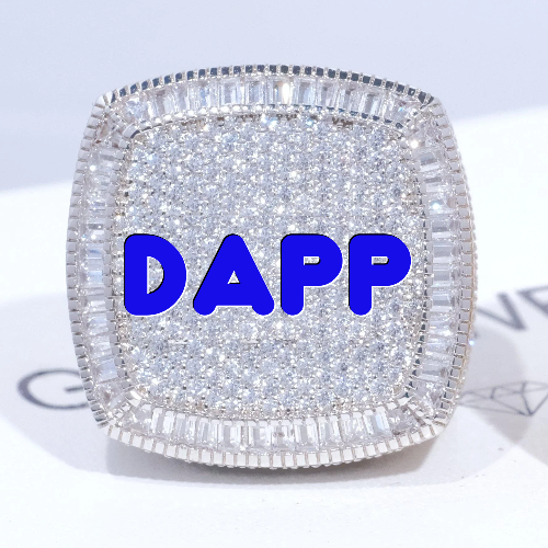 CUSTOM LETTER 3D ICED RING