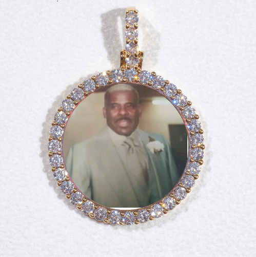3D CIRCLE CUSTOM PICTURE PENDANT SMALL SIZE