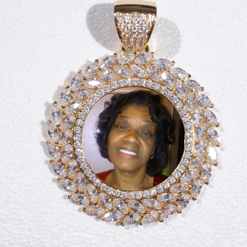 Large 3D Wheat Ear Custom Picture Pendant