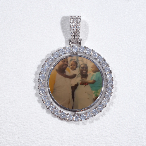 3D Spinning 2-Faced Custom Picture Pendant