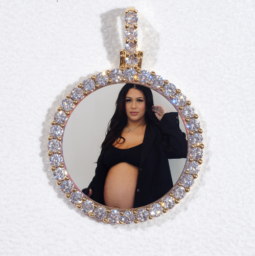 3D CIRCLE CUSTOM PICTURE PENDANT SMALL SIZE