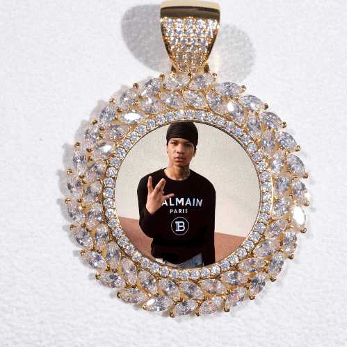 Large 3D Wheat Ear Custom Picture Pendant