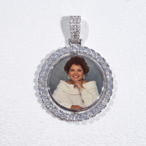 3D Spinning 2-Faced Custom Picture Pendant