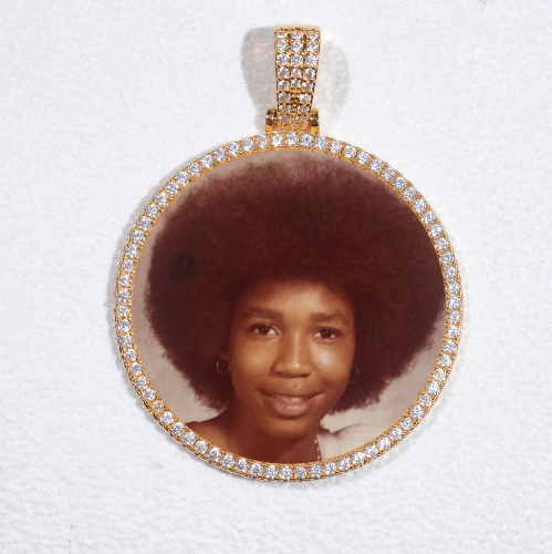 MEDIUM 3D CIRCLE CUSTOM PICTURE PENDANT