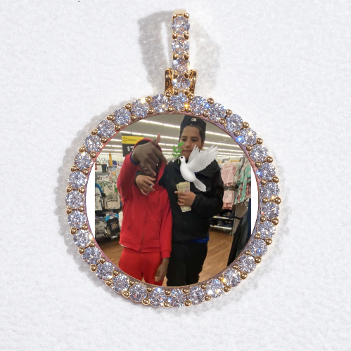 3D CIRCLE CUSTOM PICTURE PENDANT SMALL SIZE