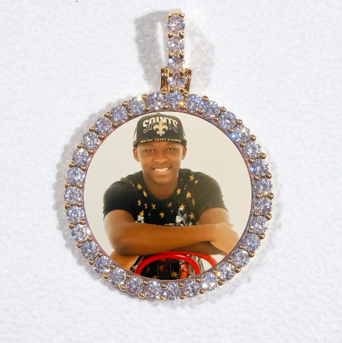 3D CIRCLE CUSTOM PICTURE PENDANT SMALL SIZE