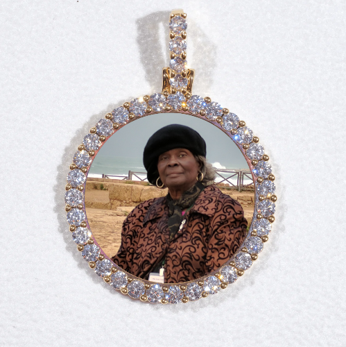 3D CIRCLE CUSTOM PICTURE PENDANT SMALL SIZE