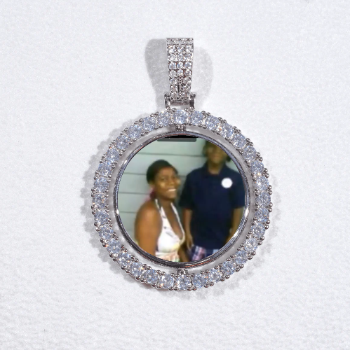 3D Spinning 2-Faced Custom Picture Pendant