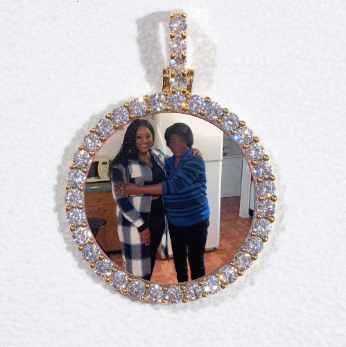 3D CIRCLE CUSTOM PICTURE PENDANT SMALL SIZE