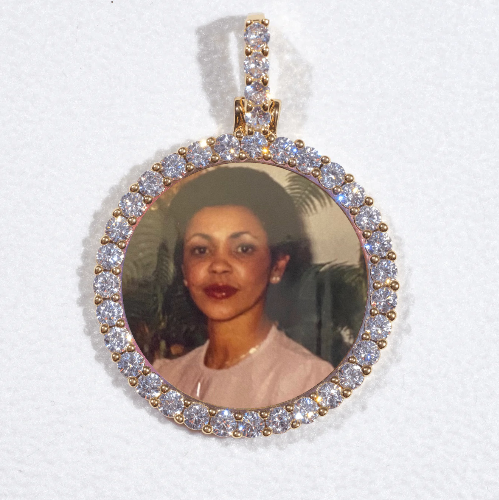 3D CIRCLE CUSTOM PICTURE PENDANT SMALL SIZE