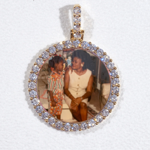 3D CIRCLE CUSTOM PICTURE PENDANT SMALL SIZE