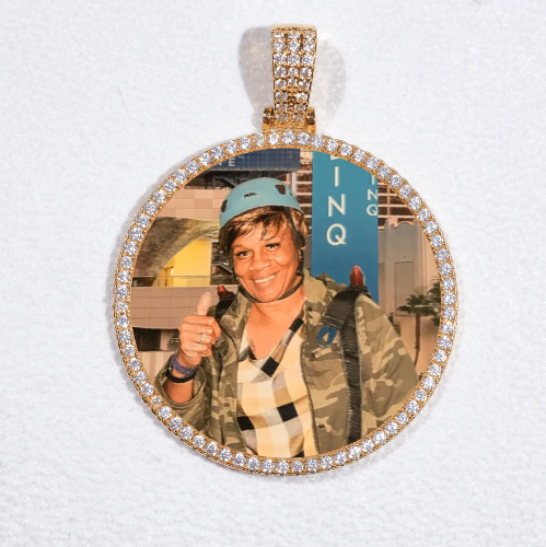MEDIUM 3D CIRCLE CUSTOM PICTURE PENDANT