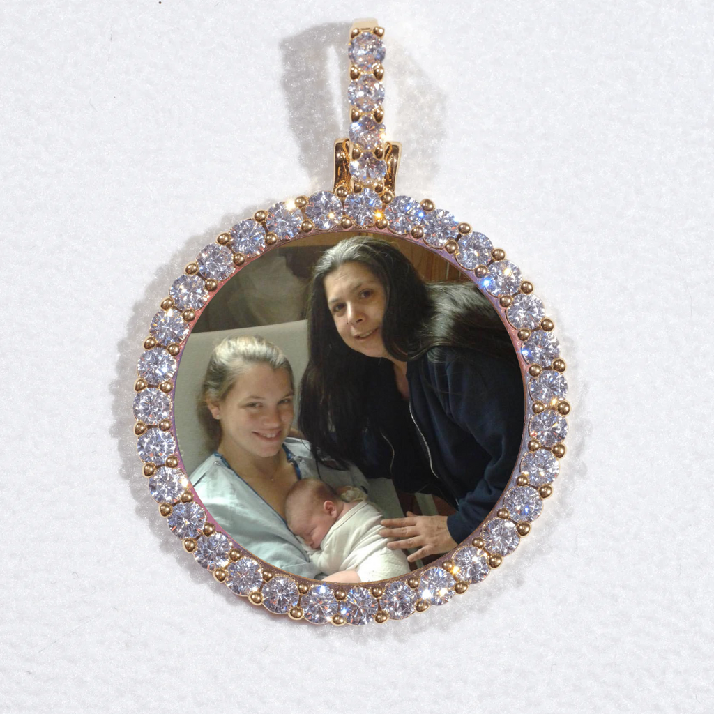 3D CIRCLE CUSTOM PICTURE PENDANT SMALL SIZE