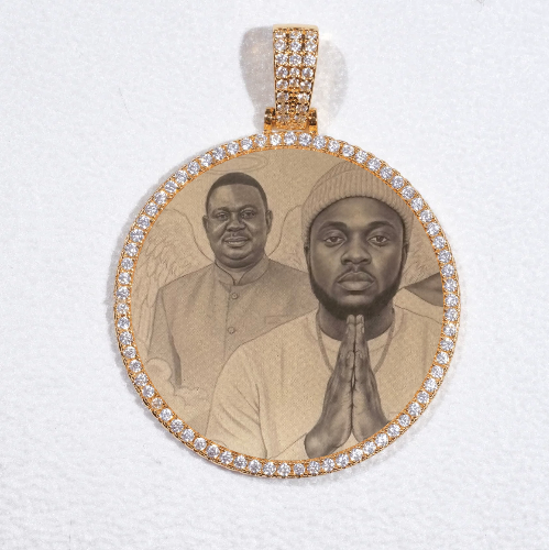 MEDIUM 3D CIRCLE CUSTOM PICTURE PENDANT