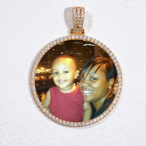 MEDIUM 3D CIRCLE CUSTOM PICTURE PENDANT
