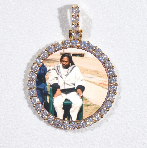 3D CIRCLE CUSTOM PICTURE PENDANT SMALL SIZE
