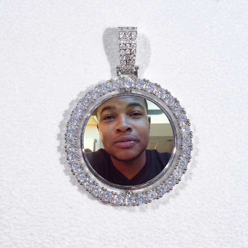 3D Spinning 2-Faced Custom Picture Pendant