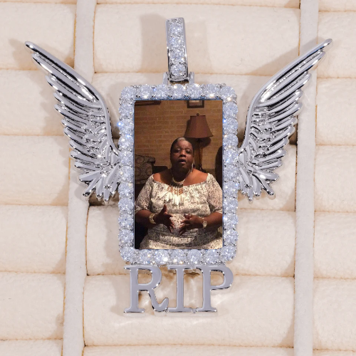 RIP WING 3D CUSTOM PICTURE PENDANT