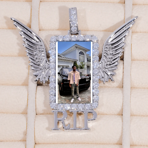 RIP WING 3D CUSTOM PICTURE PENDANT