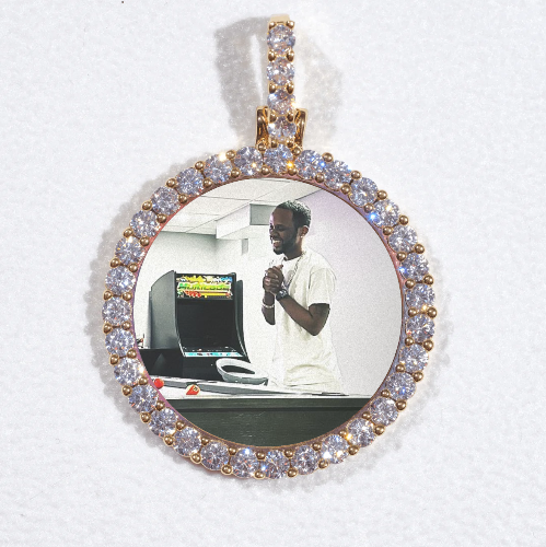 3D CIRCLE CUSTOM PICTURE PENDANT SMALL SIZE