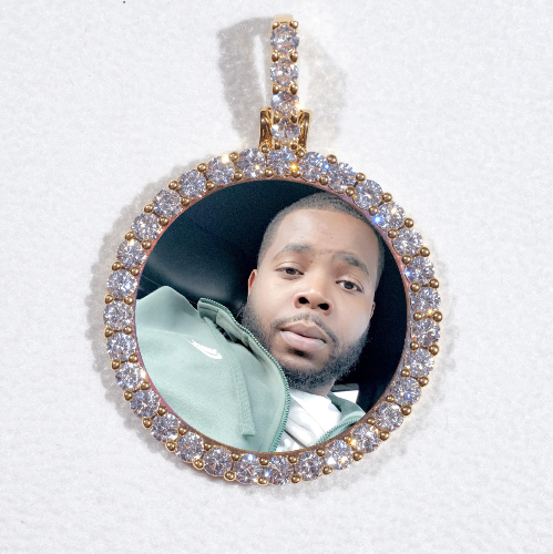 3D CIRCLE CUSTOM PICTURE PENDANT SMALL SIZE